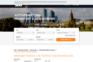 sixt.de/mietwagen/deutschland/eschborn/frankfurt-eschborn - Autoverleih Eschborn