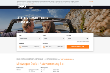 sixt.de/mietwagen/deutschland/goslar/goslar - Autoverleih Goslar