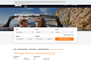 sixt.de/mietwagen/deutschland/guestrow/guestrow - Autoverleih Güstrow