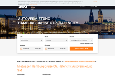 sixt.de/mietwagen/deutschland/hamburg/hamburg-cruise-ctr-hafencity - Autoverleih Hamburg