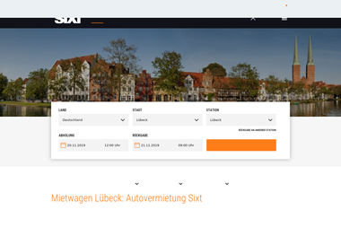 sixt.de/mietwagen/deutschland/luebeck/luebeck-waisenallee - Autoverleih Lübeck