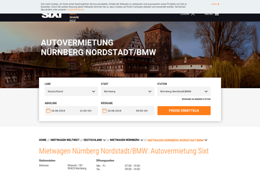 sixt.de/mietwagen/deutschland/nuernberg/nuernberg-nordstadt-bmw - Autoverleih Nürnberg