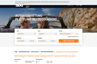 sixt.de/mietwagen/deutschland/deggendorf/plattling-bei-deggendorf - Autoverleih Plattling