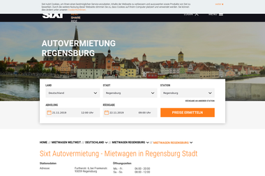 sixt.de/mietwagen/deutschland/regensburg/regensburg - Autoverleih Regensburg