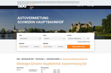 sixt.de/mietwagen/deutschland/schwerin/schwerin-hbf - Autoverleih Schwerin