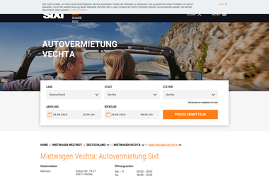 sixt.de/mietwagen/deutschland/vechta/vechta - Autoverleih Vechta