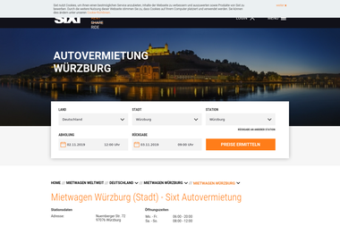 sixt.de/mietwagen/deutschland/wuerzburg/wuerzburg - Autoverleih Würzburg