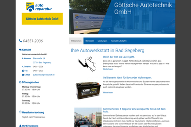goettsche-autotechnik.de - Autowerkstatt Bad Segeberg