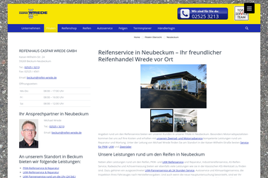 reifen-wrede.de/filialen/neubeckum - Autowerkstatt Beckum