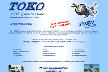 toko-fahrzeugservice.de - Autowerkstatt Bitterfeld-Wolfen
