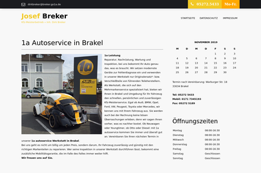 kfz-breker-brakel.de - Autowerkstatt Brakel