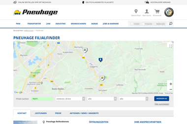 pneuhage.de/nc/filialfinder/filiale/gaggenau-hoerden - Autowerkstatt Gaggenau