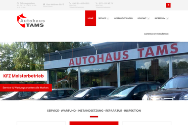 autohaus-tams.de - Autowerkstatt Itzehoe