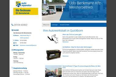 autoreparatur-beckmann.de - Autowerkstatt Quickborn
