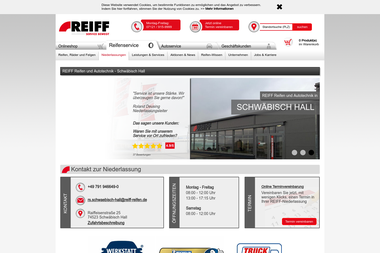 reiff-reifen.de/de/REIFF-Standorte/standort-37/Schwaebisch-Hall.html - Autowerkstatt Schwäbisch Hall