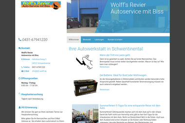 kfz-wolff.de - Autowerkstatt Schwentinental