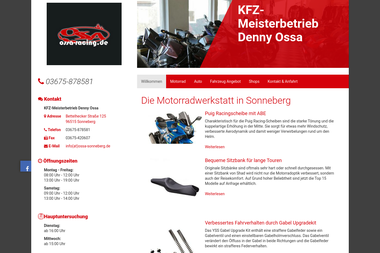 ossa-racing.de - Autowerkstatt Sonneberg
