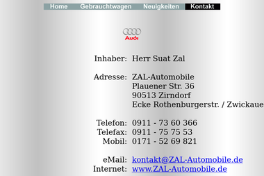 zal-automobile.de/Pages/Kontakt.htm - Autowerkstatt Zirndorf