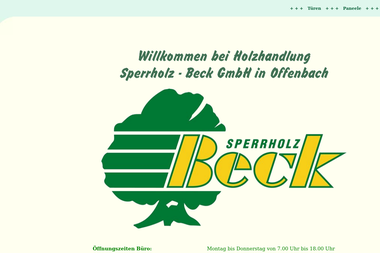 sperrholz-beck.de - Bauholz Offenbach Am Main