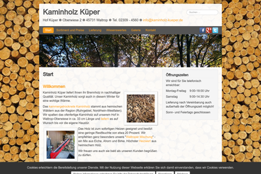 kaminholz-kueper.de - Bauholz Waltrop