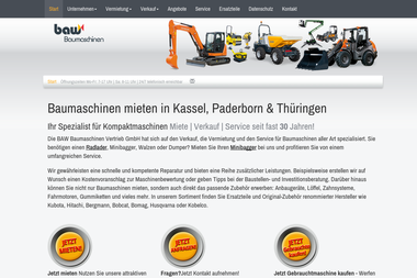 baw-baumaschinen.de - Baumaschinenverleih Gera