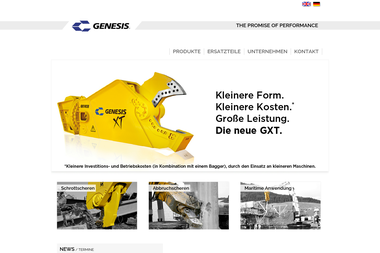 genesis-europe.com - Baumaschinenverleih Memmingen