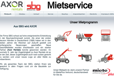 sbg-baumaschinen.de - Baumaschinenverleih Monheim Am Rhein