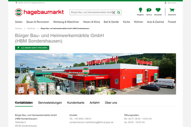 hagebau.de/baumarkt/buerger-bau-und-heimwerkermaerkte-gmbh-hbm-sondershausen-sondershausen-sn132513 - Baustoffe Sondershausen