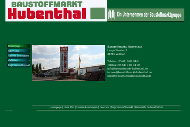 baustoffmarkt-hubenthal.de - Baustoffe Vellmar