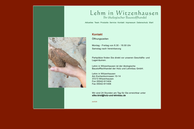 lehm-in-witzenhausen.de/shop-kontakt.html - Baustoffe Witzenhausen