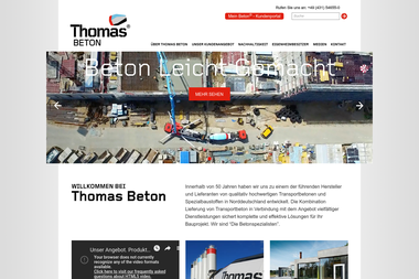 thomasbeton.de - Betonwerke Hamburg