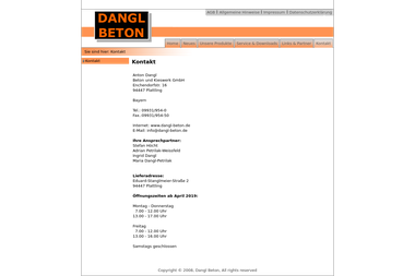 dangl-beton.de - Betonwerke Plattling