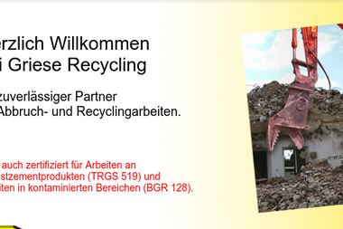 griese-recycling.de - Betonwerke Tönisvorst