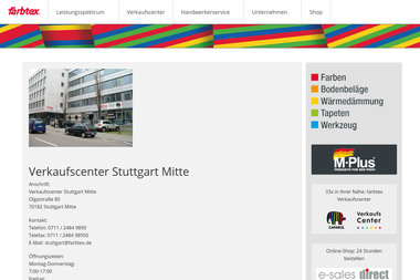 farbtex.de/verkaufscenter/stuttgart.html - Bodenbeläge Stuttgart