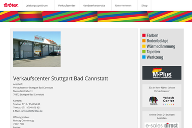 farbtex.de/verkaufscenter/bad-cannstatt.html - Bodenbeläge Stuttgart