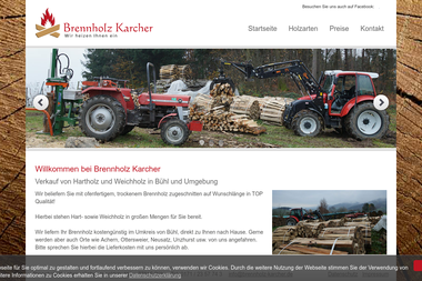 brennholz-karcher.de - Brennholzhandel Bühl
