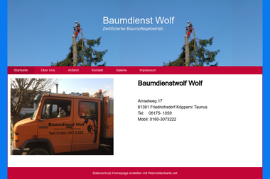 baumdienst-wolf.de - Brennholzhandel Friedrichsdorf
