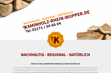 kaminholz-rhein-wupper.de - Brennholzhandel Leverkusen