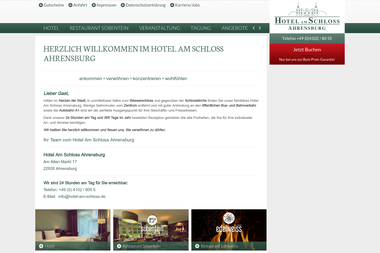 hotel-am-schloss.de - Catering Services Ahrensburg