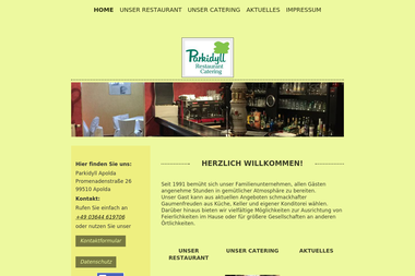 parkidyll-apolda.de - Catering Services Apolda