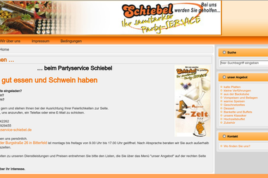 partyservice-schiebel.de - Catering Services Bitterfeld-Wolfen