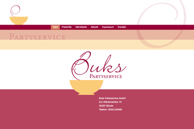 buks-partyservice.de - Catering Services Bünde
