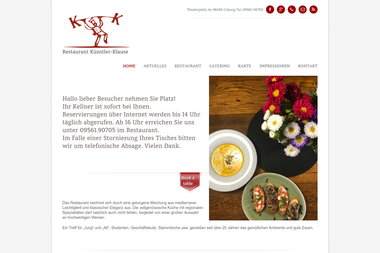 kuenstler-klause.de - Catering Services Coburg