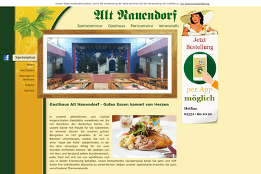 altnauendorf.de - Catering Services Finsterwalde