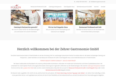zehrer-gastronomie.de - Catering Services Friedrichshafen