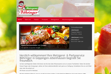metzgerei-boehringer.de - Catering Services Göppingen