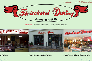 fleischerei-during.de - Catering Services Guben