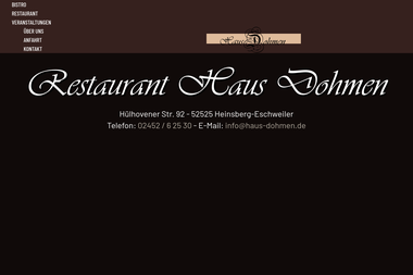 haus-dohmen.de - Catering Services Heinsberg