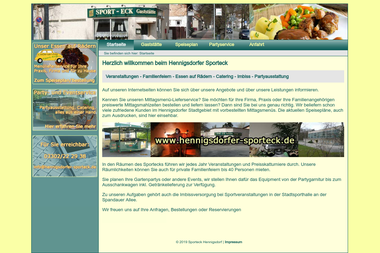hennigsdorfer-sporteck.de - Catering Services Hennigsdorf
