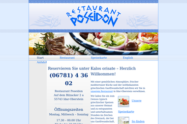griechisches-restaurant-poseidon.de - Catering Services Idar-Oberstein